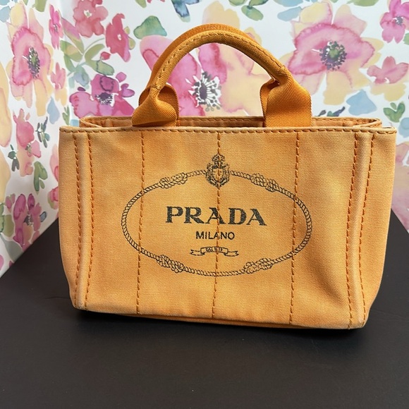 💯Authentic Prada Canapa Tote PM Sized🍀 - Picture 16 of 17